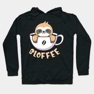 Sloffee Cute Sloth In Coffee Cup Hoodie